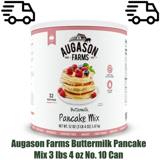 Augason Farms Buttermilk Pancake Mix 3 Lbs 4 Oz No. 10 Can