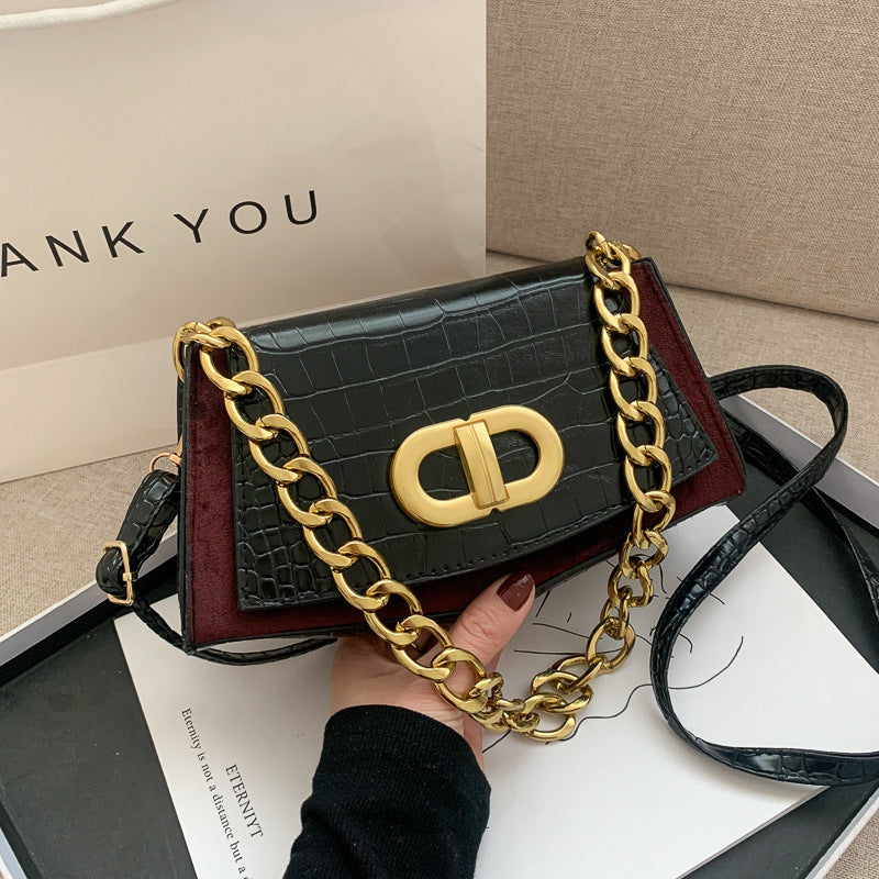 French texture women's all bag new fashion single shoulder chain bag foreign crossbody bag