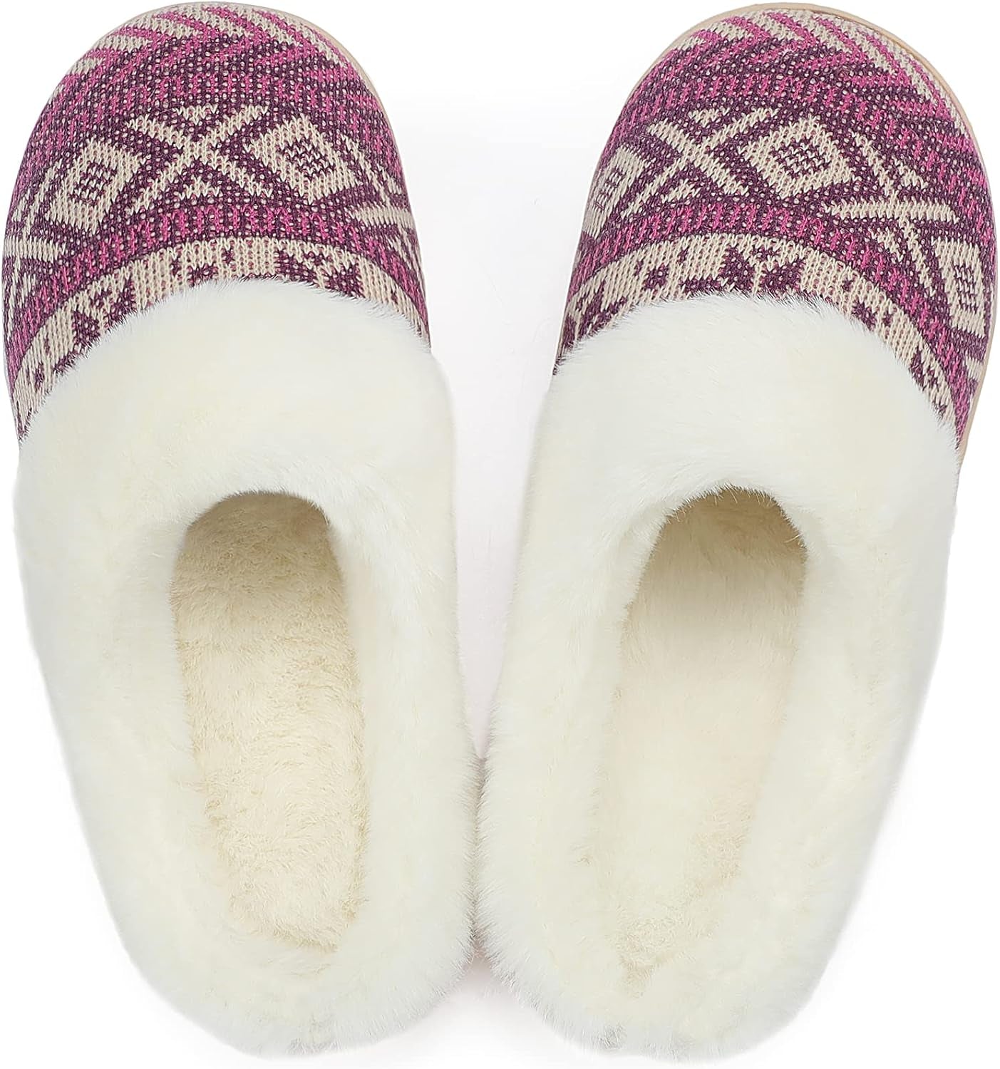 Women'S Warm House Slippers Memory Foam House Fuzzy Cute Christmas Slippers Ladies Bedroom Slippers Gift for Women