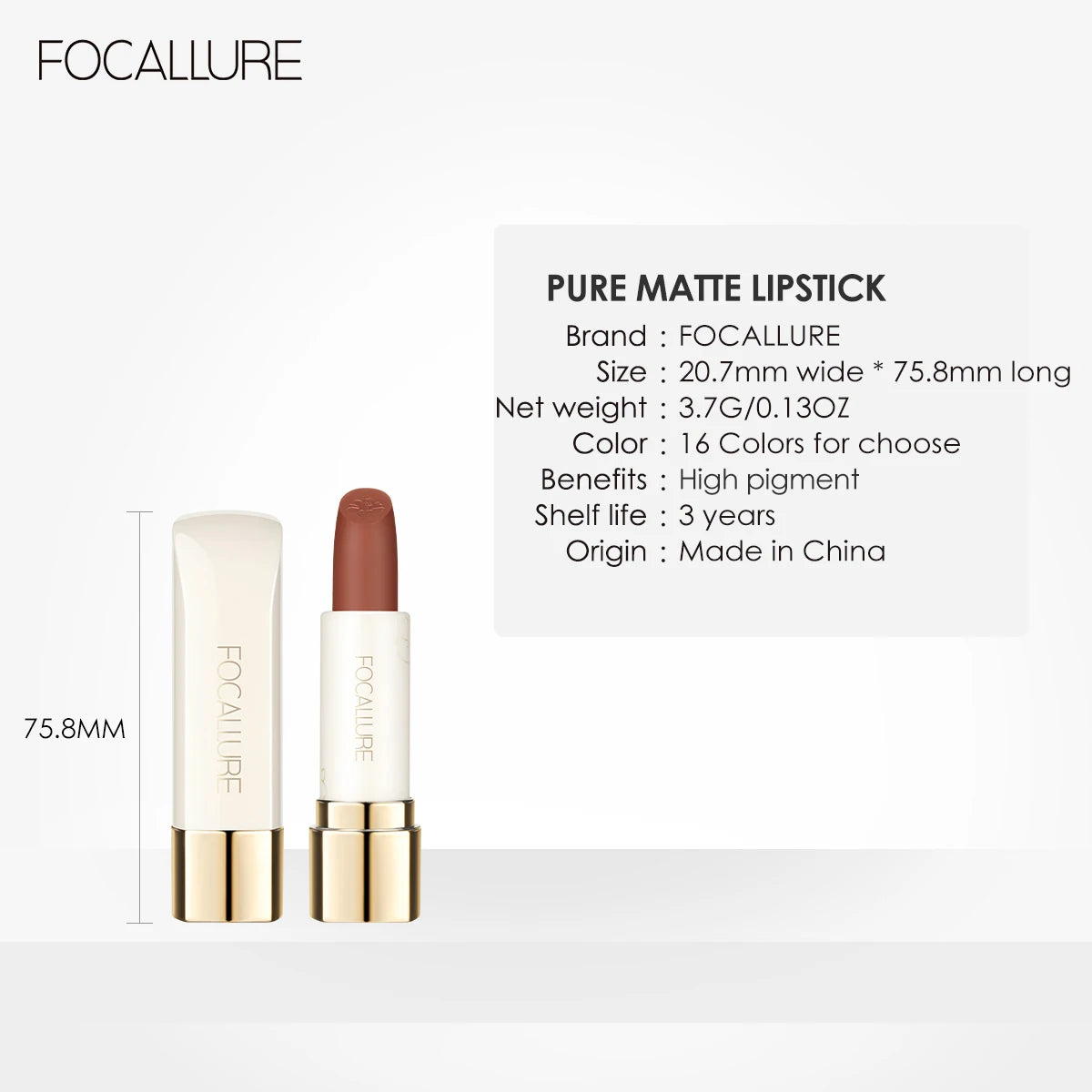 Natural Matte Lipstick Waterproof Long-Lasting Smooth Moisturizing Lip Balm Lightweight Lip Glaze Makeup Cosmetics