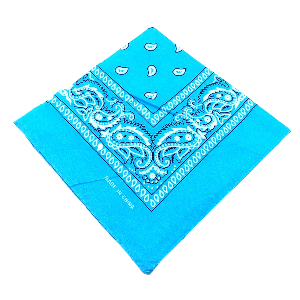 Fashion Bandana Kerchief Head Square Scarves Print Handkerchief Woman Man Hair Band Neck Scarf Sports Headwear Wrap Head Scarf