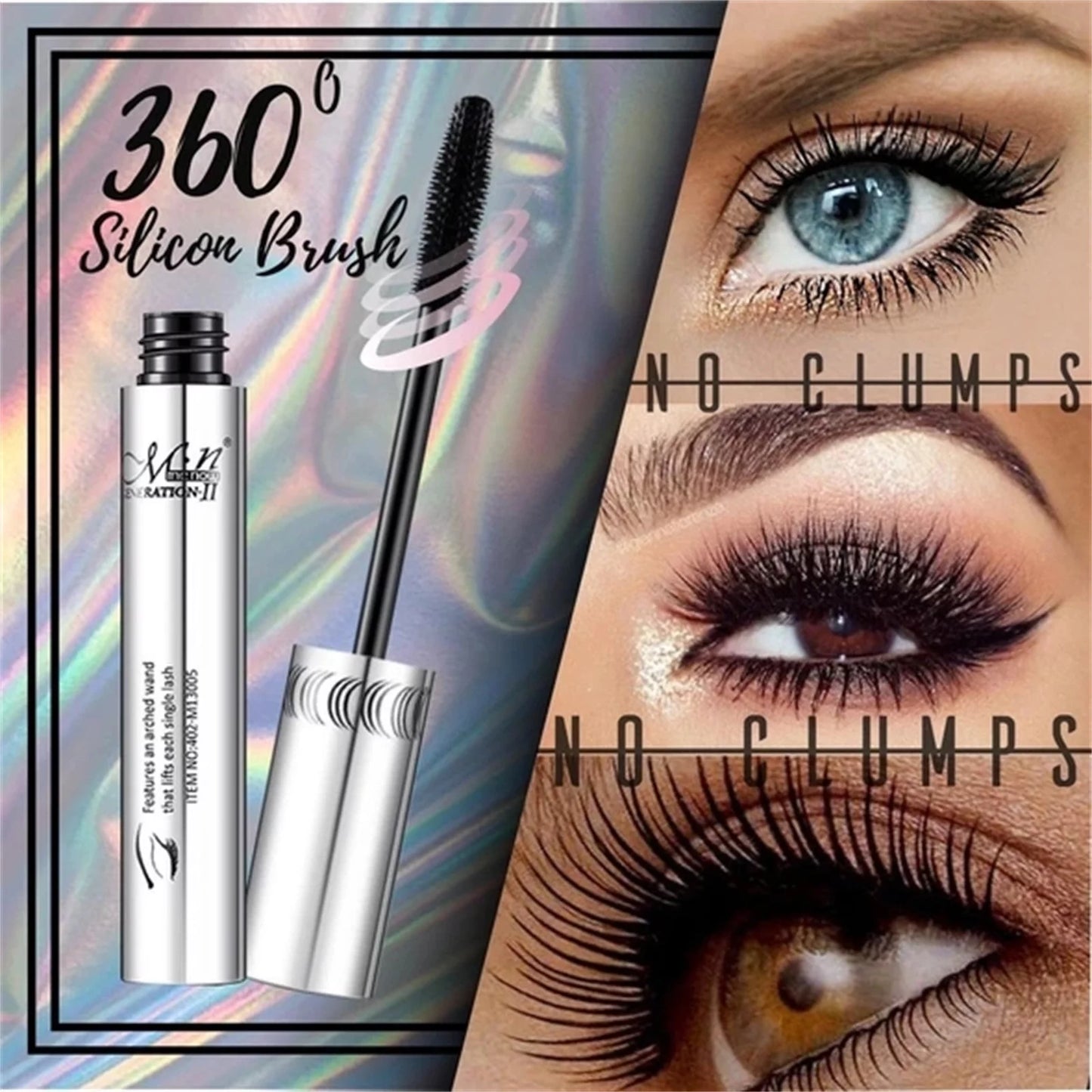 Milk Mascara 4D Flash Diamond Waterproof Silk Fiber Thick Lengthening Mascara Wet and Wild Mascara Glitter Top Coat Mascara Just for Mascara Mascara Applicator and Tube Cover Girl Eye Liner