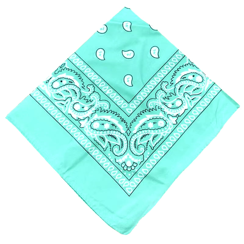 Fashion Bandana Kerchief Head Square Scarves Print Handkerchief Woman Man Hair Band Neck Scarf Sports Headwear Wrap Head Scarf