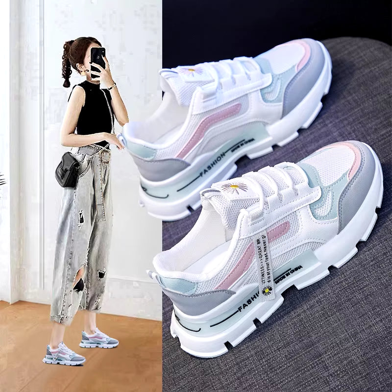 New Women'S Shoes Student Versatile Platform Sneakers Women Street Casual Women Sneakers B2254