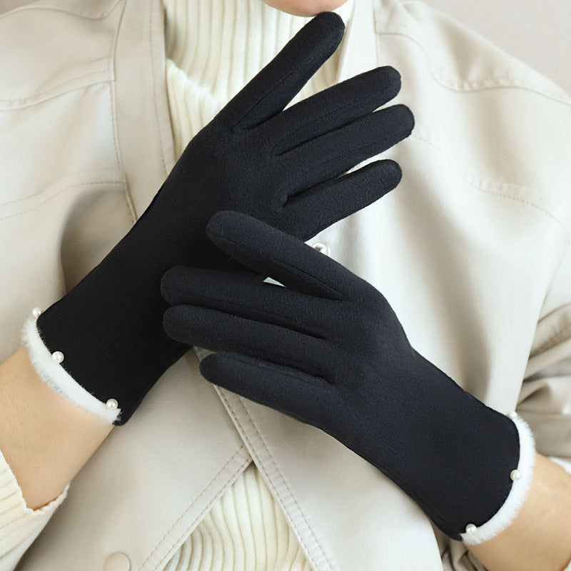 German velvet gloves