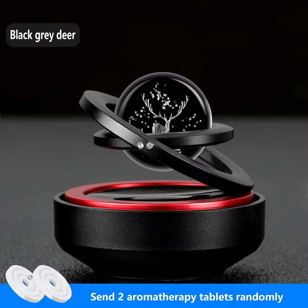 Car Air Freshener Solar Rotary Levitation Auto Perfume Interior Accessories Original Car Flavoring Diffuser Fragrance Ornaments