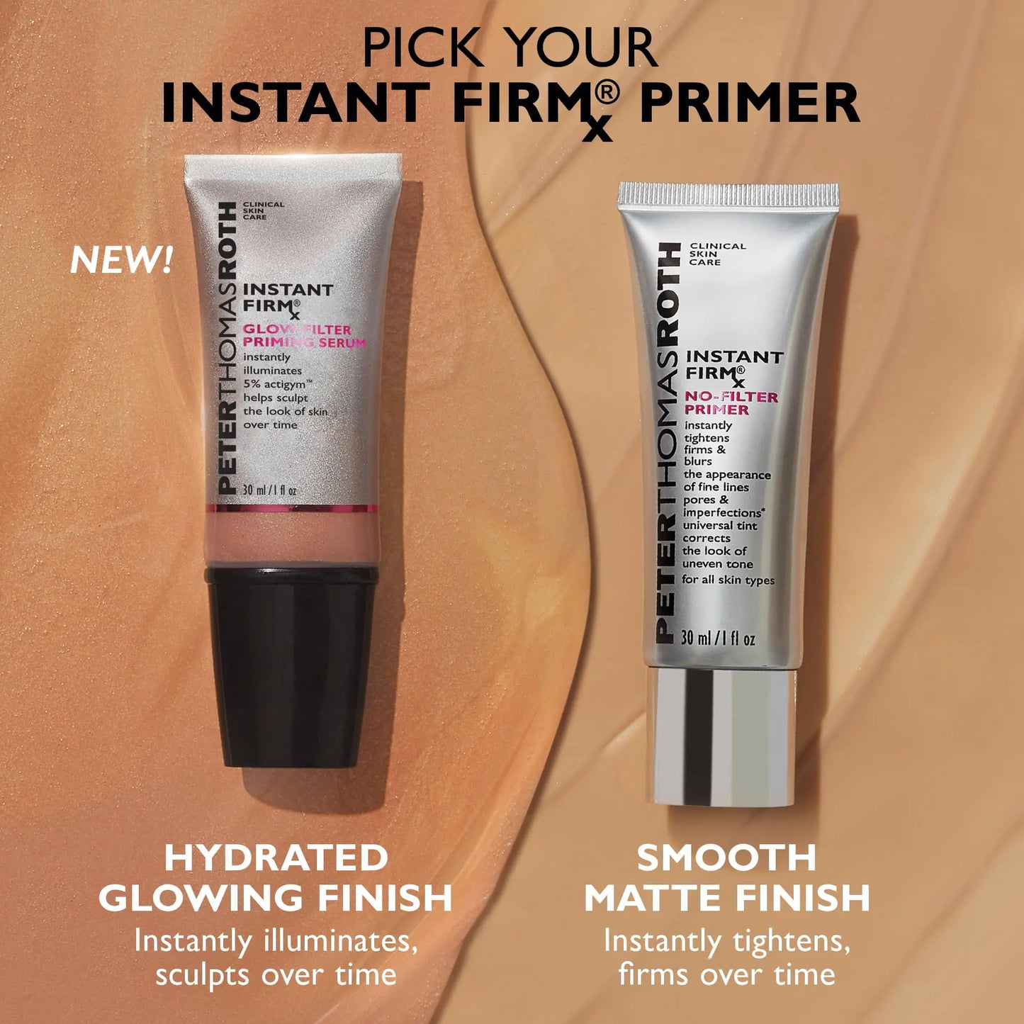 Peter Thomas Roth | Instant FIRMx No-Filter Primer, Instant Skin Tightener, Instant Skin Firmer, Makeup Primer For Face, Blurring Face Primer Multicoloured 1 Fl Oz (Pack of 1)