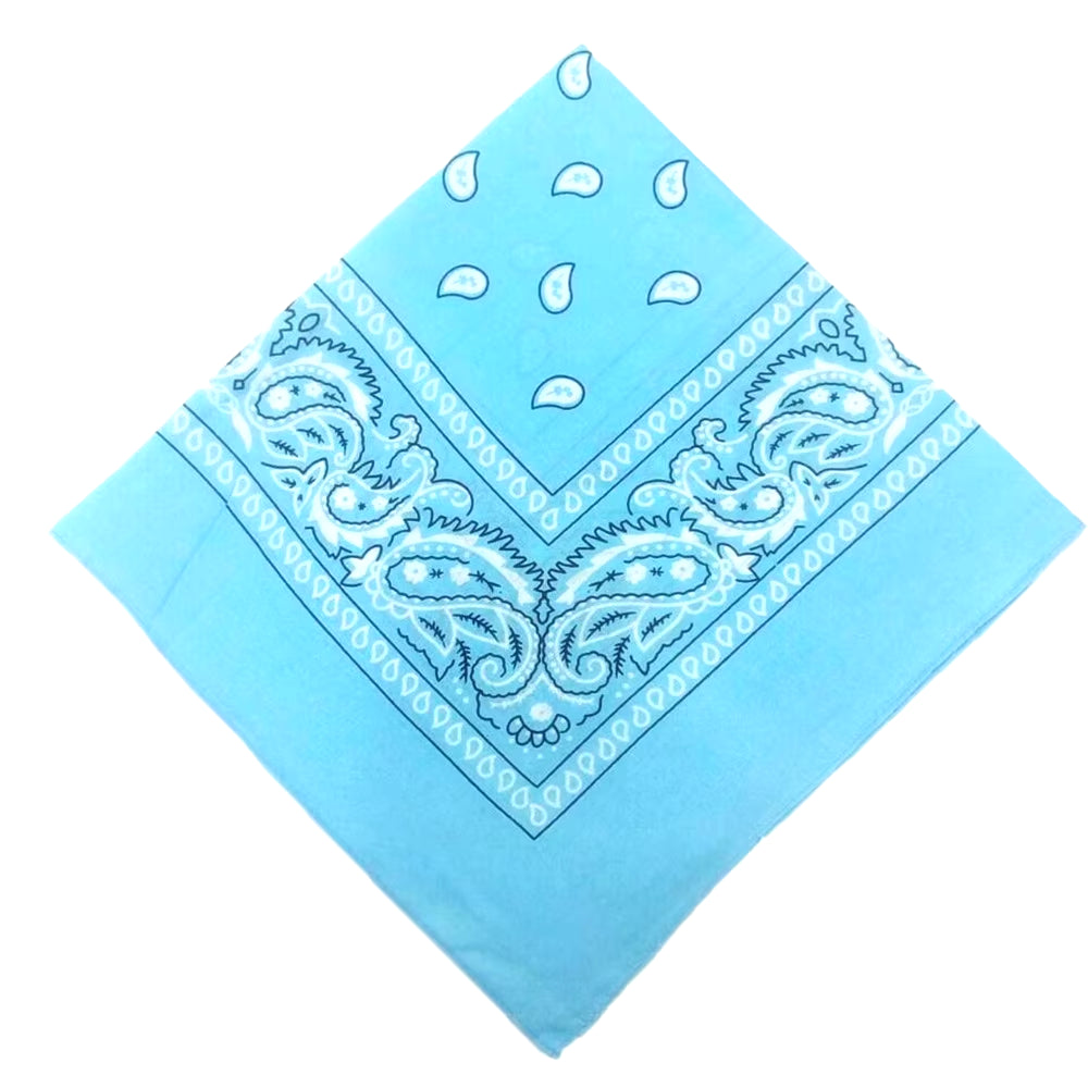 Fashion Bandana Kerchief Head Square Scarves Print Handkerchief Woman Man Hair Band Neck Scarf Sports Headwear Wrap Head Scarf