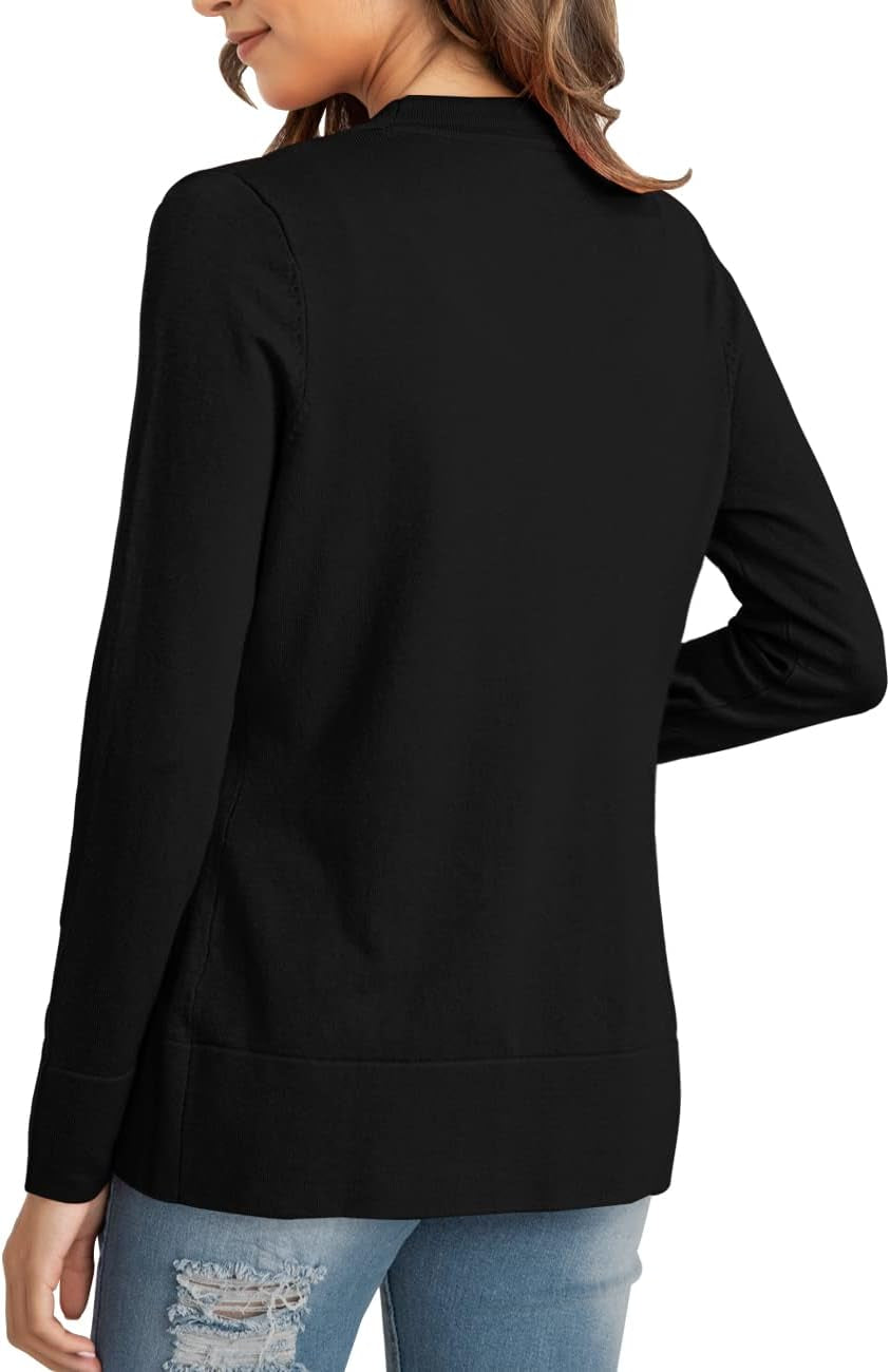 Women'S Cardigans Lightweight Long Sleeve Open Front Sweater Cardigan, S-XL