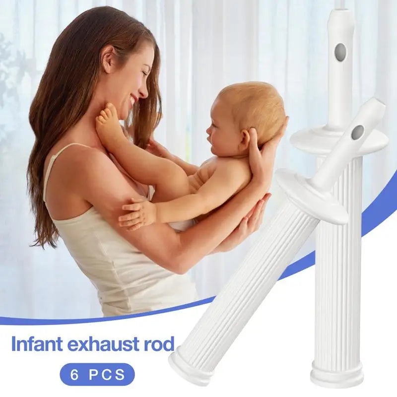 Baby Nursing Accessories Safety Belly Colic Reliever for Babies Baby Care Soft BPA Free Anti-Flatulence Exhaust Stick for Infant