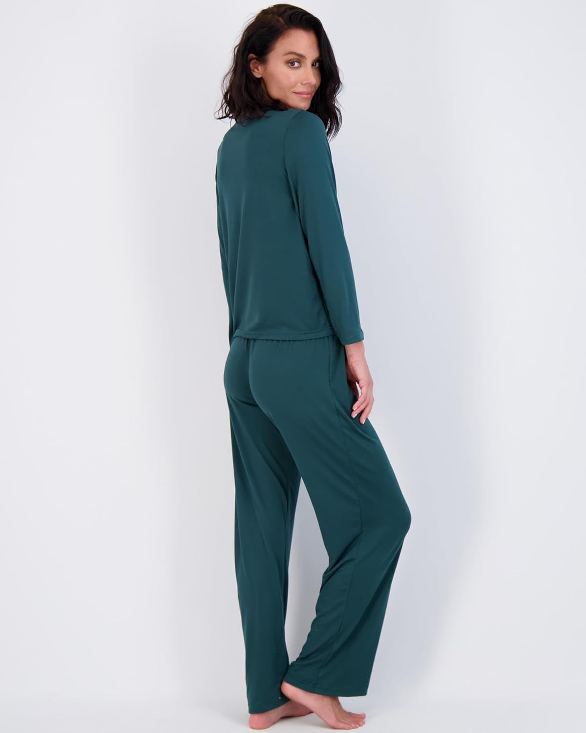 2 Pack: Women'S Pajama Set - Choose from Short Sleeve with Pocket or Long Sleeve without Pocket