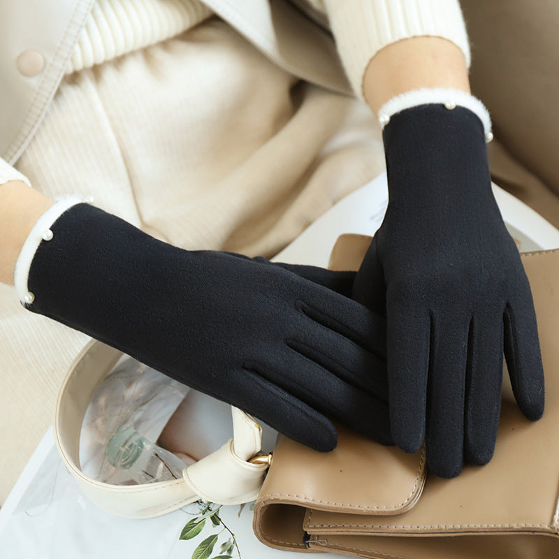 German velvet gloves