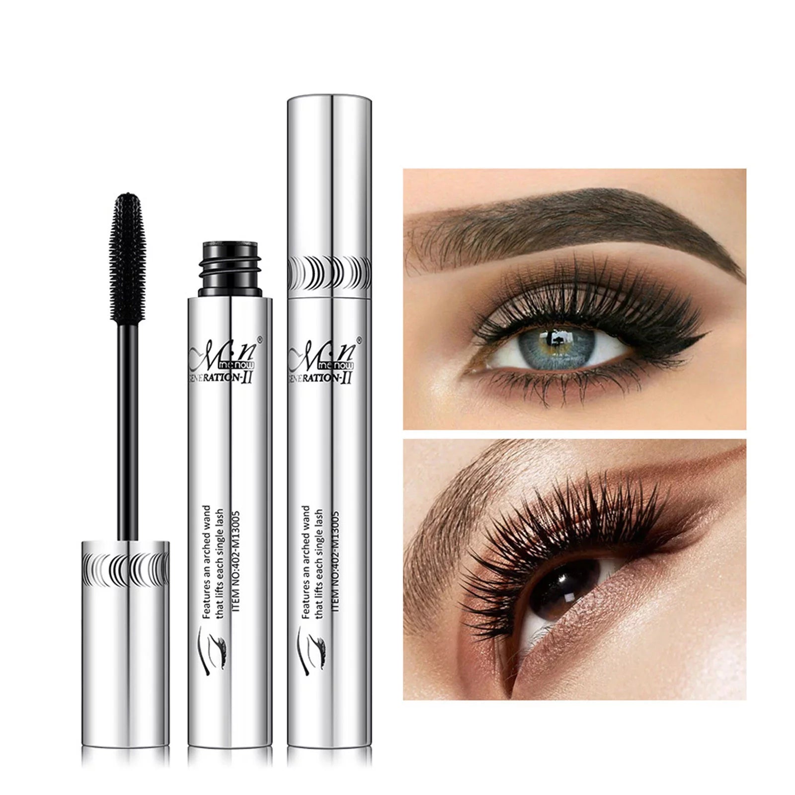 Milk Mascara 4D Flash Diamond Waterproof Silk Fiber Thick Lengthening Mascara Wet and Wild Mascara Glitter Top Coat Mascara Just for Mascara Mascara Applicator and Tube Cover Girl Eye Liner