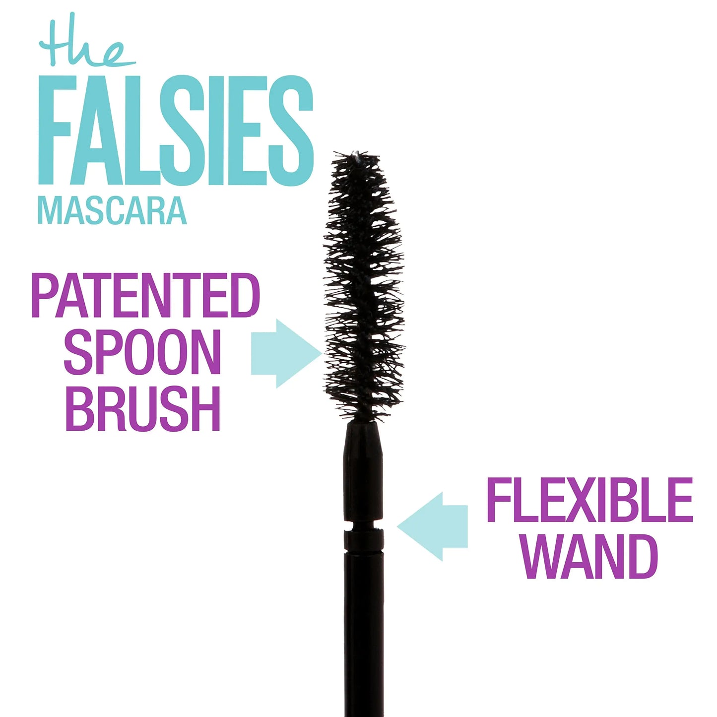 Maybelline Volum' Express Falsies Volumizing, Washable Mascara, Blackest Black, 2 Count 0.25 Fl Oz (Pack of 2)