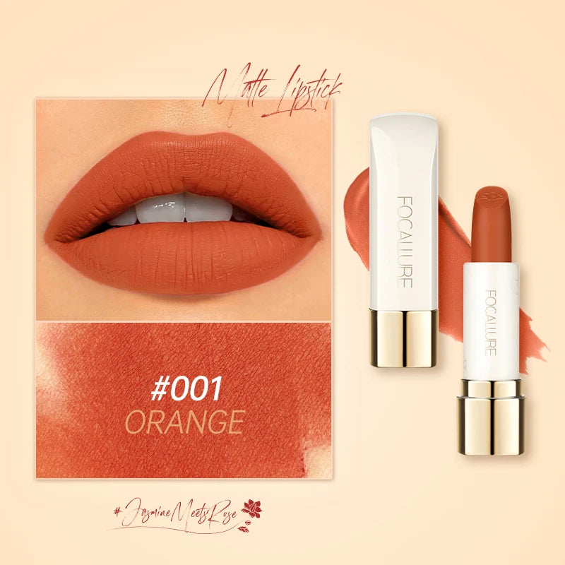 Natural Matte Lipstick Waterproof Long-Lasting Smooth Moisturizing Lip Balm Lightweight Lip Glaze Makeup Cosmetics