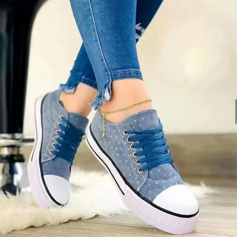 Shoes Female Students Korean Flat-Bottomed Breathable Girls Canvas Shoes Casual Sports Shoes Sneakers Autumn Women'S Shoes