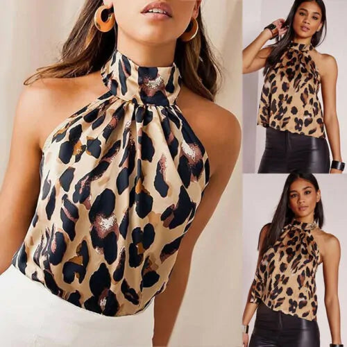 Women Leopard Print Blouses