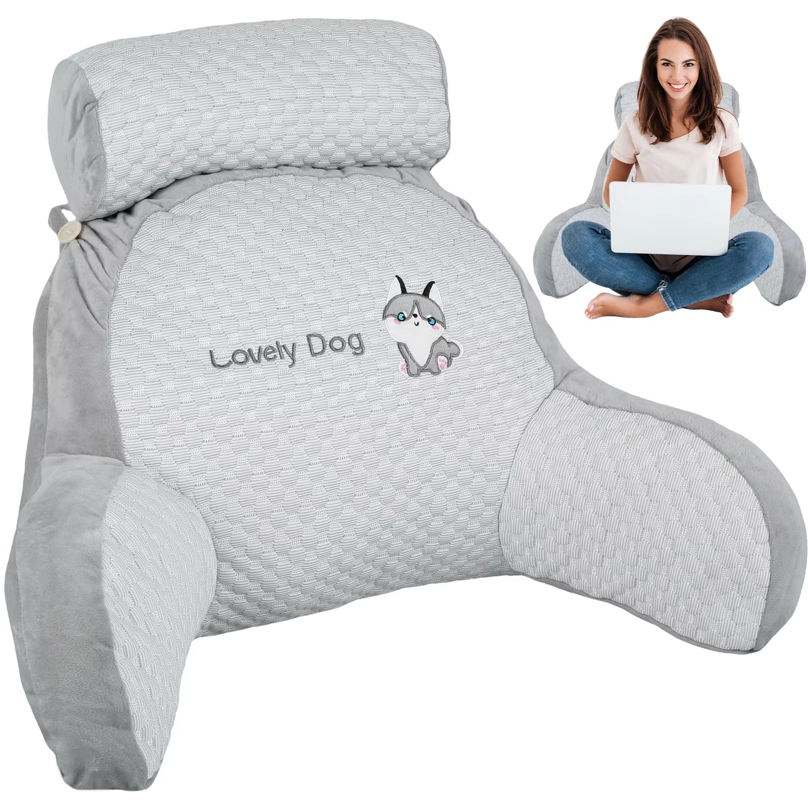 Triangular Reading Pillow Bedside Soft Large Backrest Waist Cushion Dormitory Bed Back Cushion Office Pillow Sofa Throw Pillows