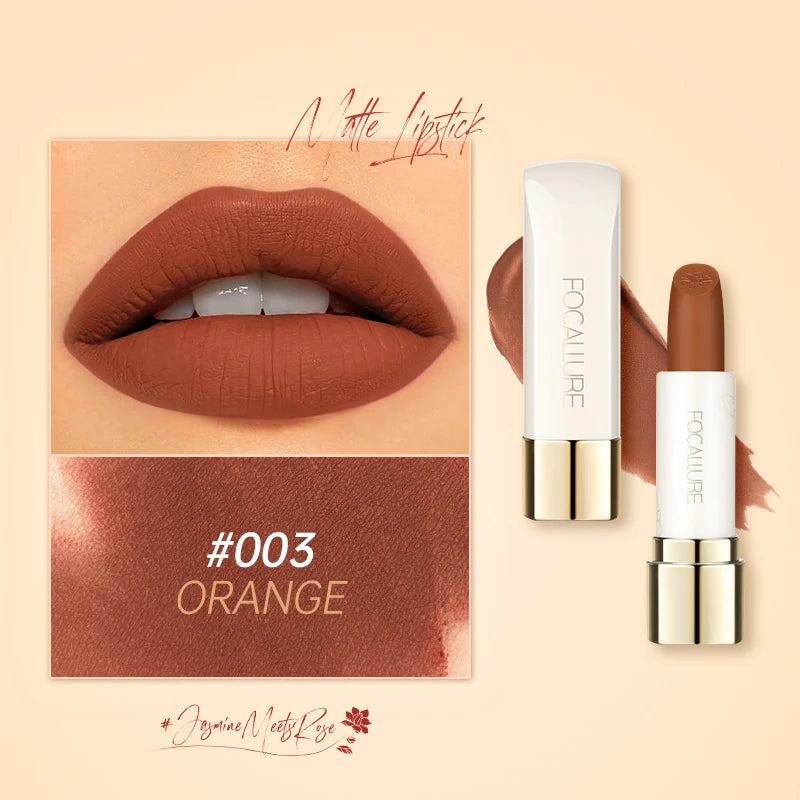 Natural Matte Lipstick Waterproof Long-Lasting Smooth Moisturizing Lip Balm Lightweight Lip Glaze Makeup Cosmetics