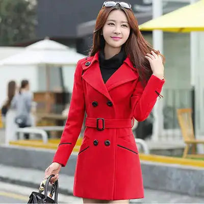 Korean Women's Wool Coat