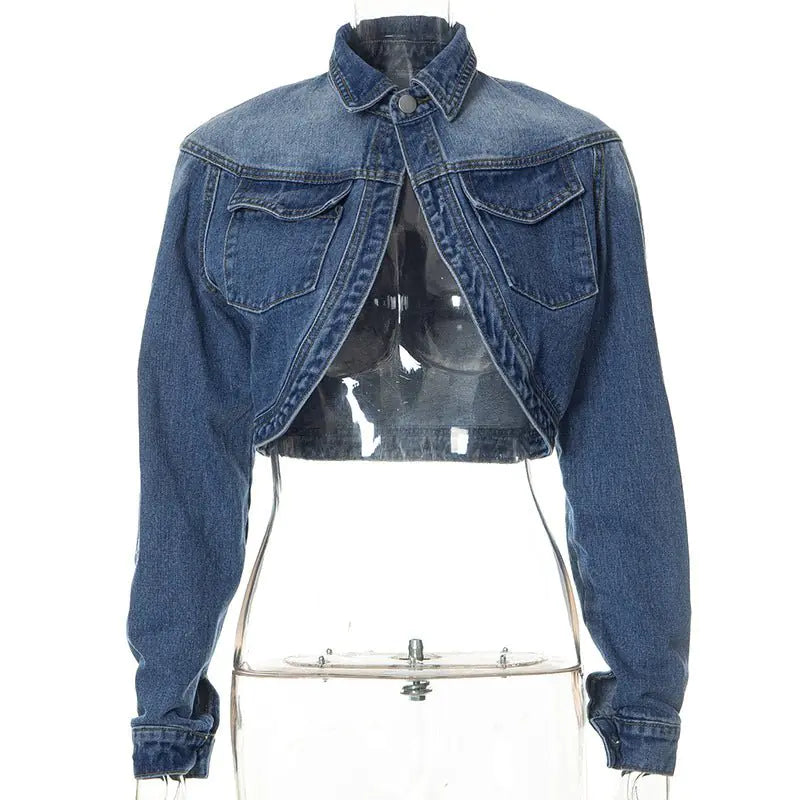 Cropped Denim Jacket Women