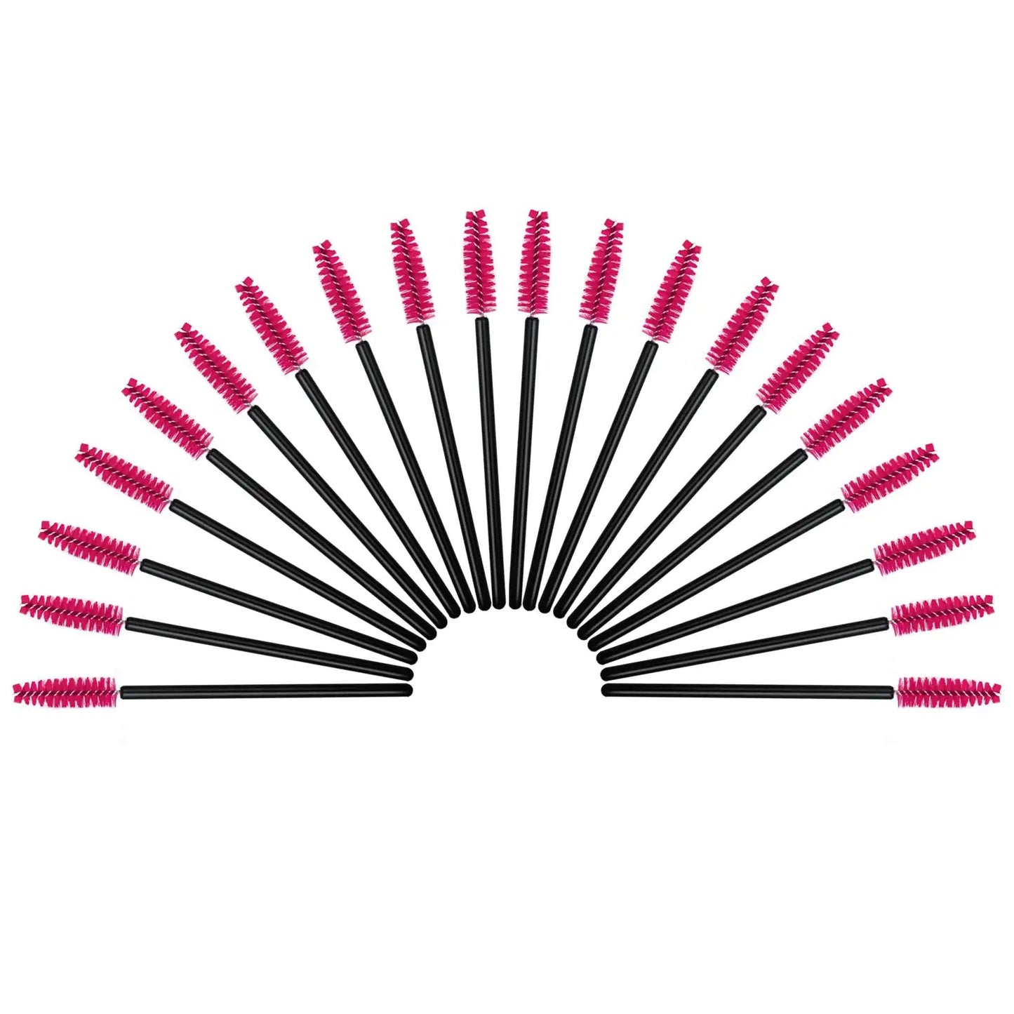 100PCS Disposable Eyelash Mascara Brushes for Eye Lashes Extension Eyebrow and Makeup(Rose) Rose 100 Count (Pack of 1)