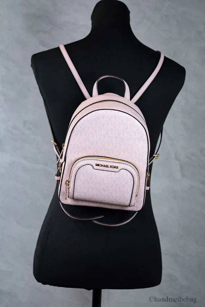 Michael Kors Jaycee Mini XS Powder Blush Pocket Backpack