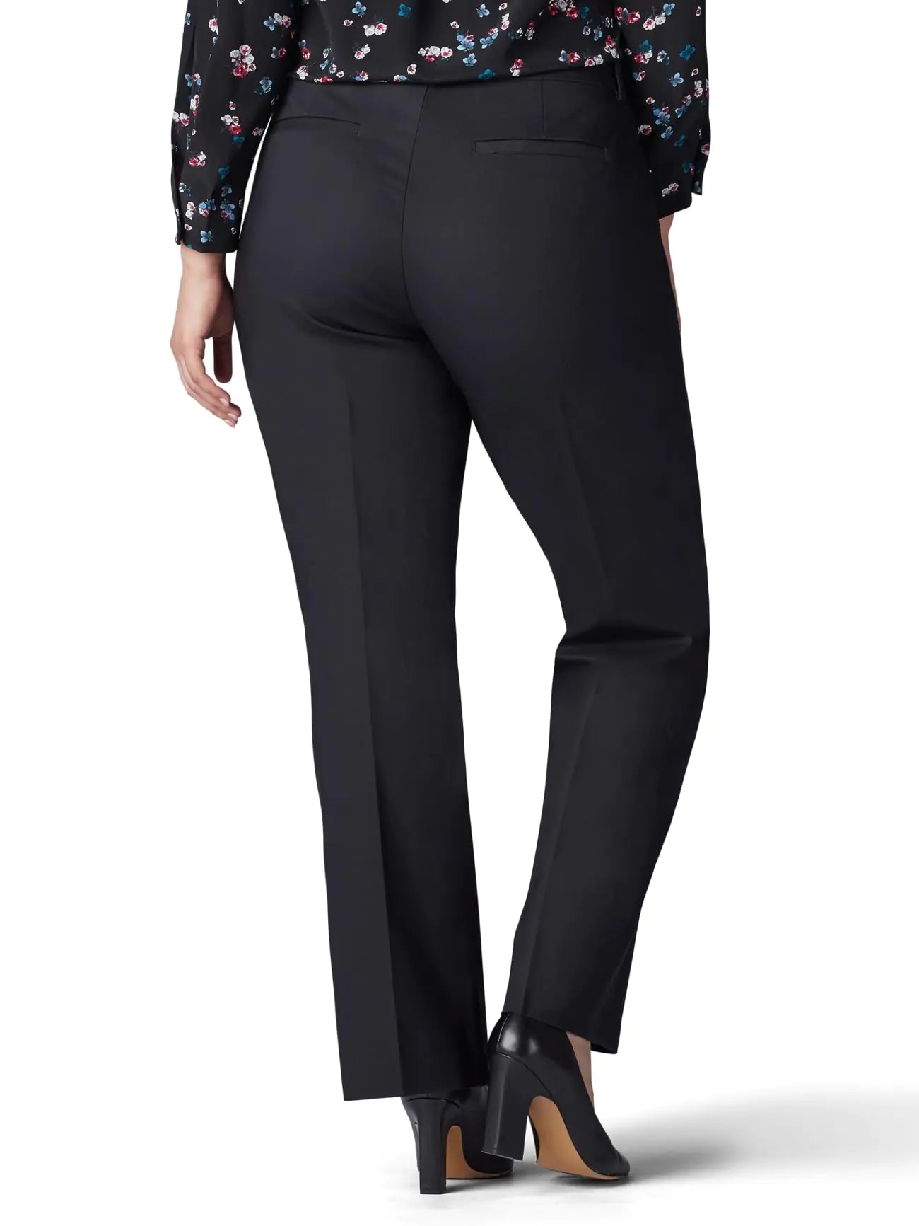 Lee Plus Size Ultra Lux Comfort with Flex Motion Trouser Pant 18 Plus Petite Black