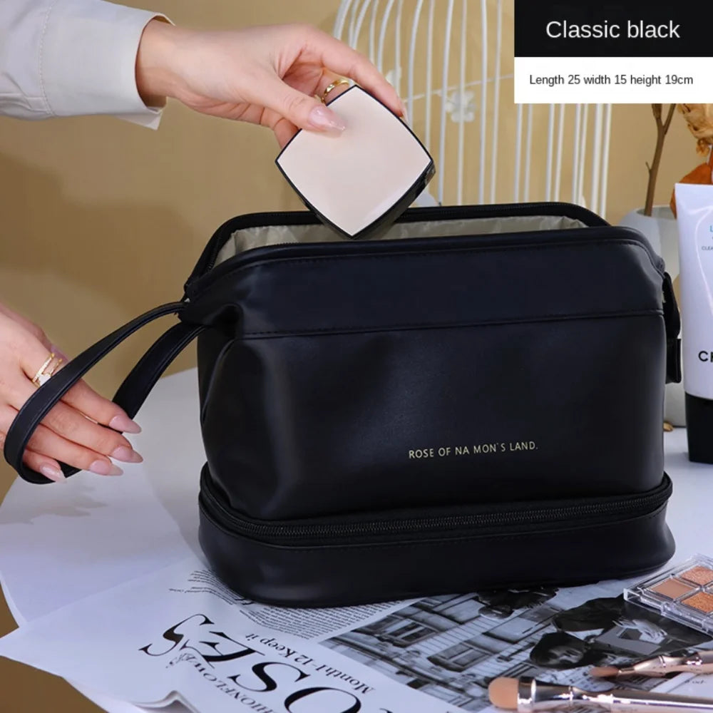 YANZAI Large Travel Cosmetic Bag Capacity Double Waterproof Multifunctional Storage Bag Outdoor Business Trip Portable