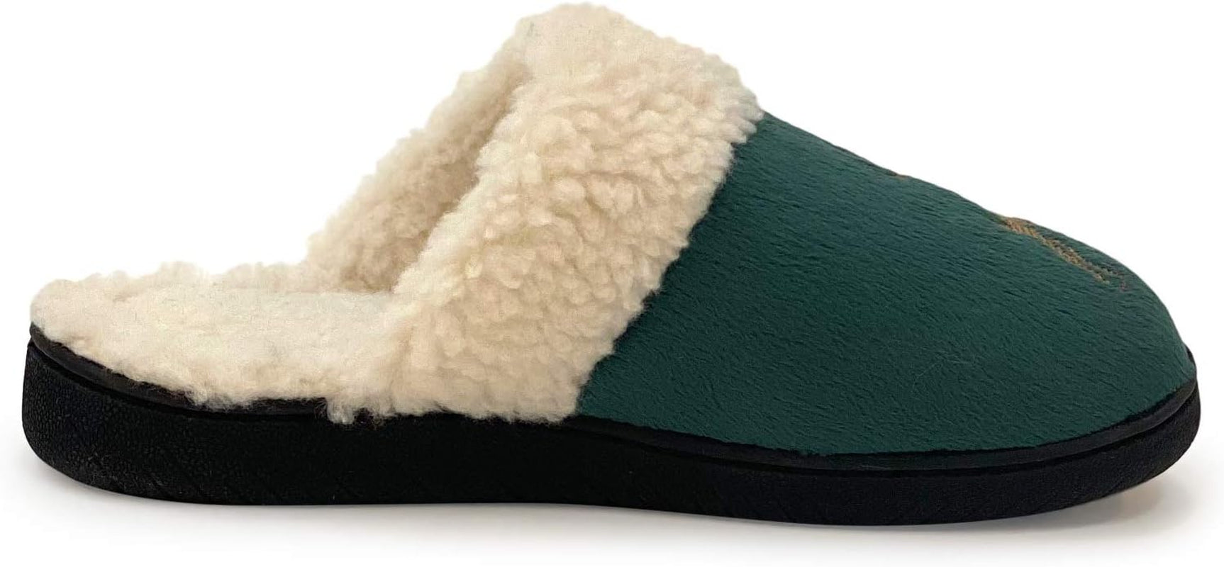 Women'S Comfy Faux Fur House Slipper Scuff Memory Foam Slip on Anti-Skid Sole Christmas Slippers