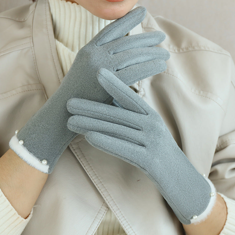 German velvet gloves