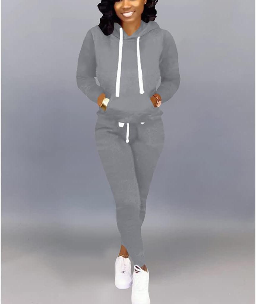 Two Piece Outfits for Women Workout Sweatsuits Matching Tracksuit Lounge Set