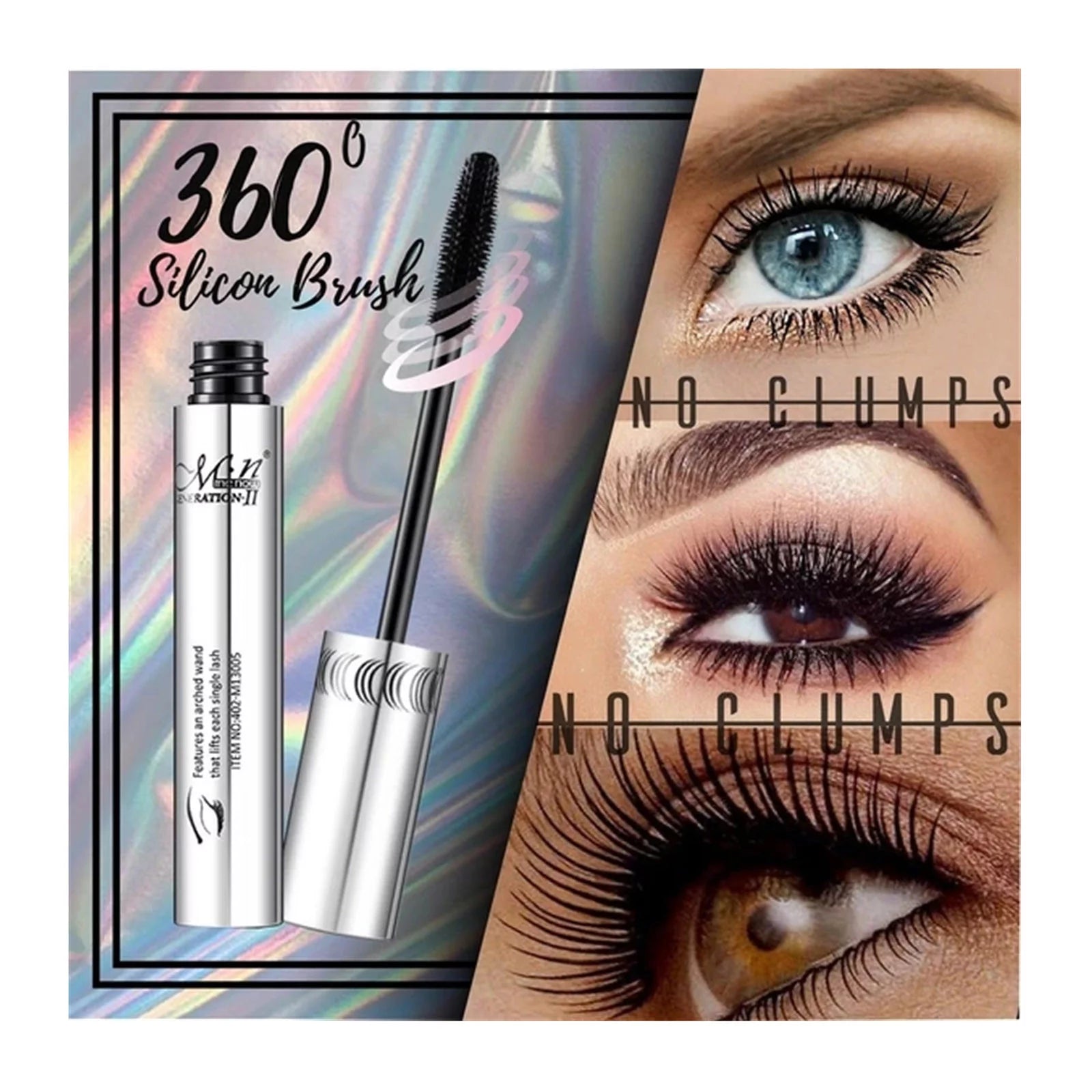 Milk Mascara 4D Flash Diamond Waterproof Silk Fiber Thick Lengthening Mascara Wet and Wild Mascara Glitter Top Coat Mascara Just for Mascara Mascara Applicator and Tube Cover Girl Eye Liner