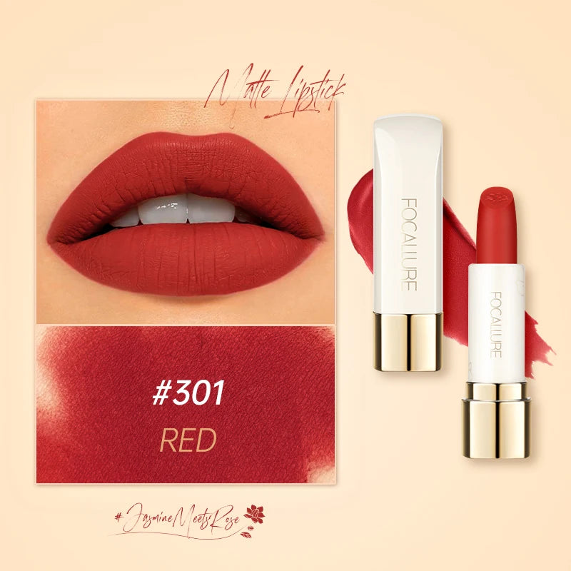 Natural Matte Lipstick Waterproof Long-Lasting Smooth Moisturizing Lip Balm Lightweight Lip Glaze Makeup Cosmetics