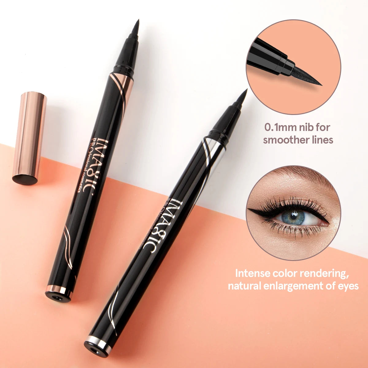 Waterproof Eyeliner Shine Eyeliner Matte Make Your Beauty Black Long Lasting Eyeliner Pen Makeup Cosmetic Tool