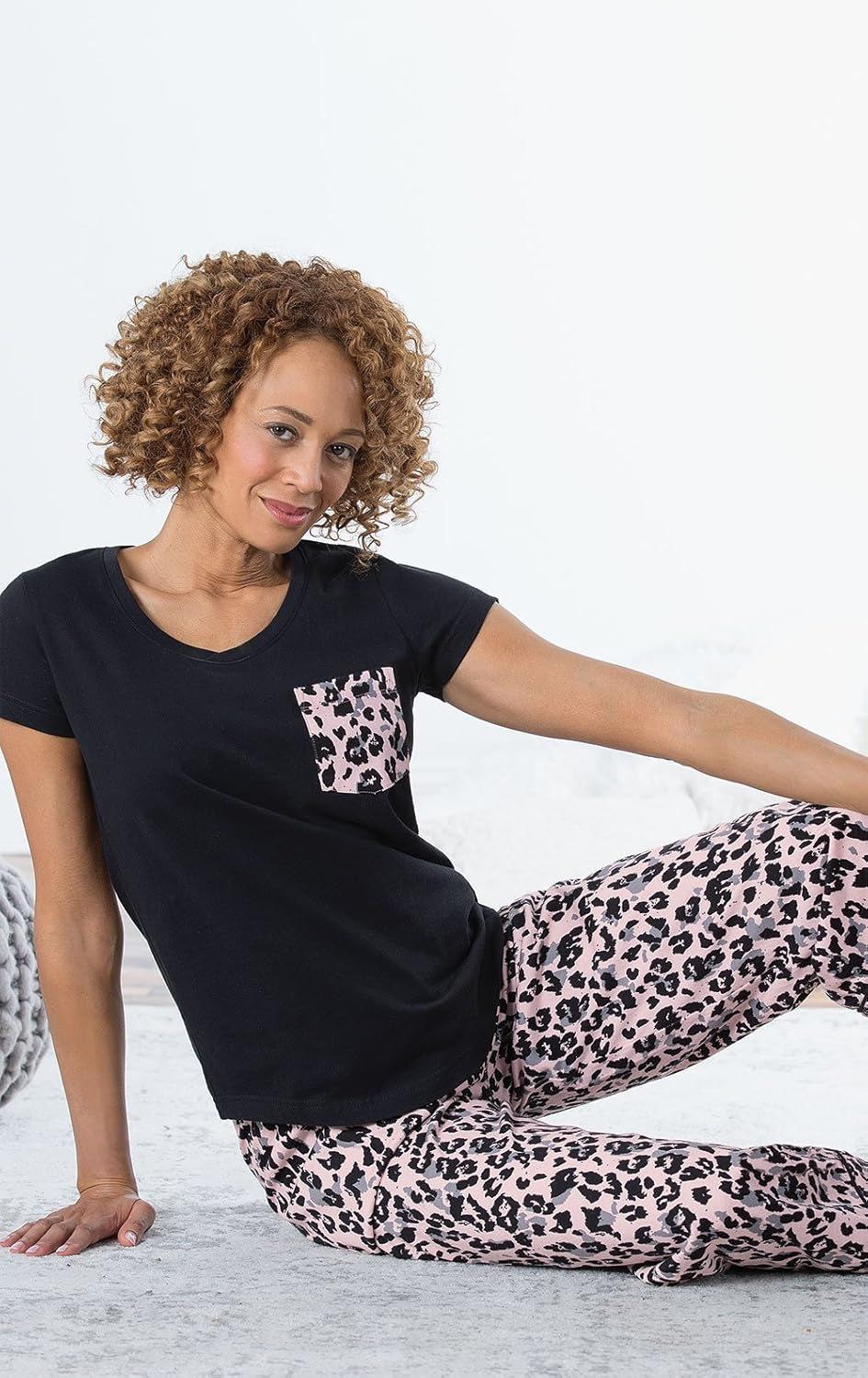 Womens Pjs Sets - Ladies Pajamas Capris 100% Cotton