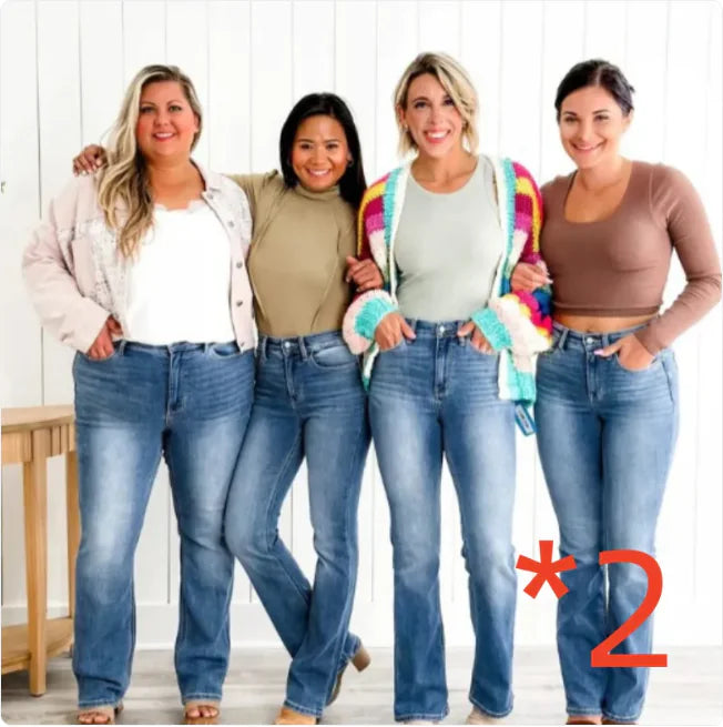 CurveFlex Plus Size Slim-Fit Stretch Jeans