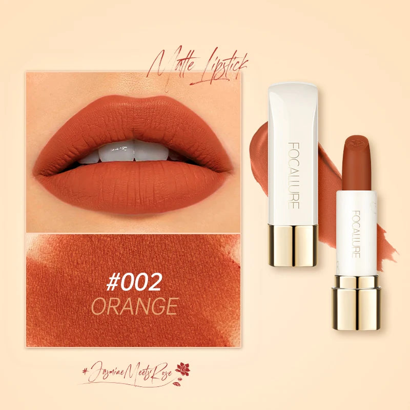 Natural Matte Lipstick Waterproof Long-Lasting Smooth Moisturizing Lip Balm Lightweight Lip Glaze Makeup Cosmetics