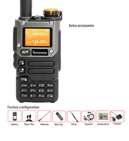 UV-K6 Walkie-Talkie high-power one-key frequency Aviation multi-frequency wireless Outdoor civilian UV-k5 (8)