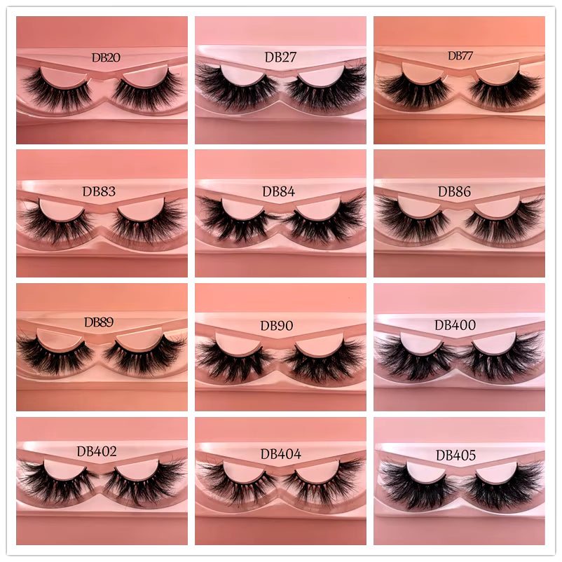 Buzzme Mink Fur Lashes Paperbox 100% Handmade 3D False Eyelashes Beauty Tools Crisscross Curly Eye Lash