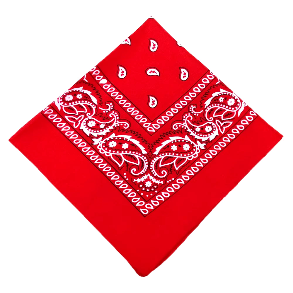 Fashion Bandana Kerchief Head Square Scarves Print Handkerchief Woman Man Hair Band Neck Scarf Sports Headwear Wrap Head Scarf