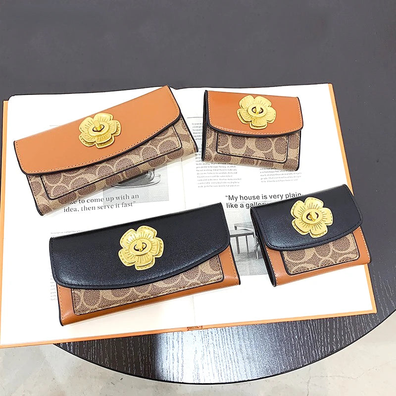 Fashion Women'S Wallet Female Short Wallets for Women Coin PU Leather Purses Card Holder Luxury Wallets Famous Brands