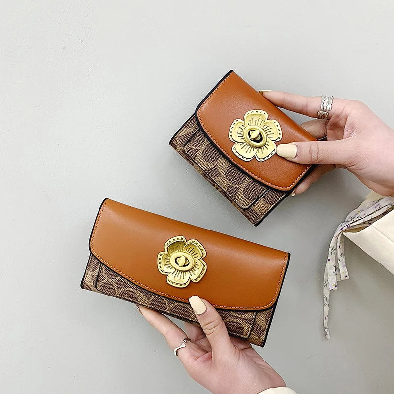 Fashion Women'S Wallet Female Short Wallets for Women Coin PU Leather Purses Card Holder Luxury Wallets Famous Brands