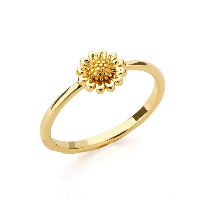 Crystal Sunflower Rings For Women