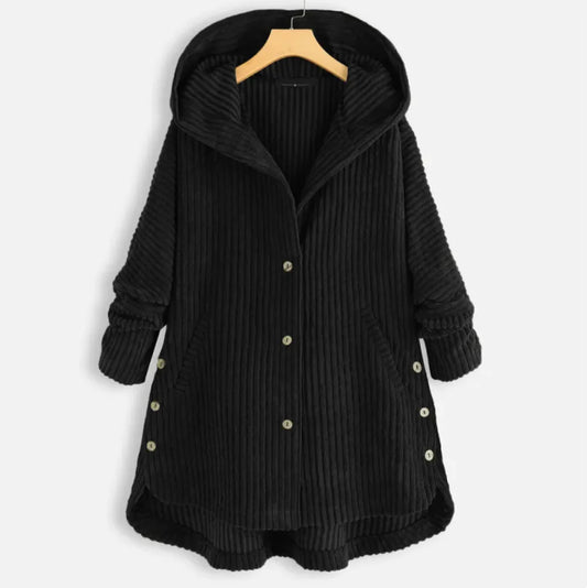 Loose Plus Size Retro Corduroy Coat – New Style