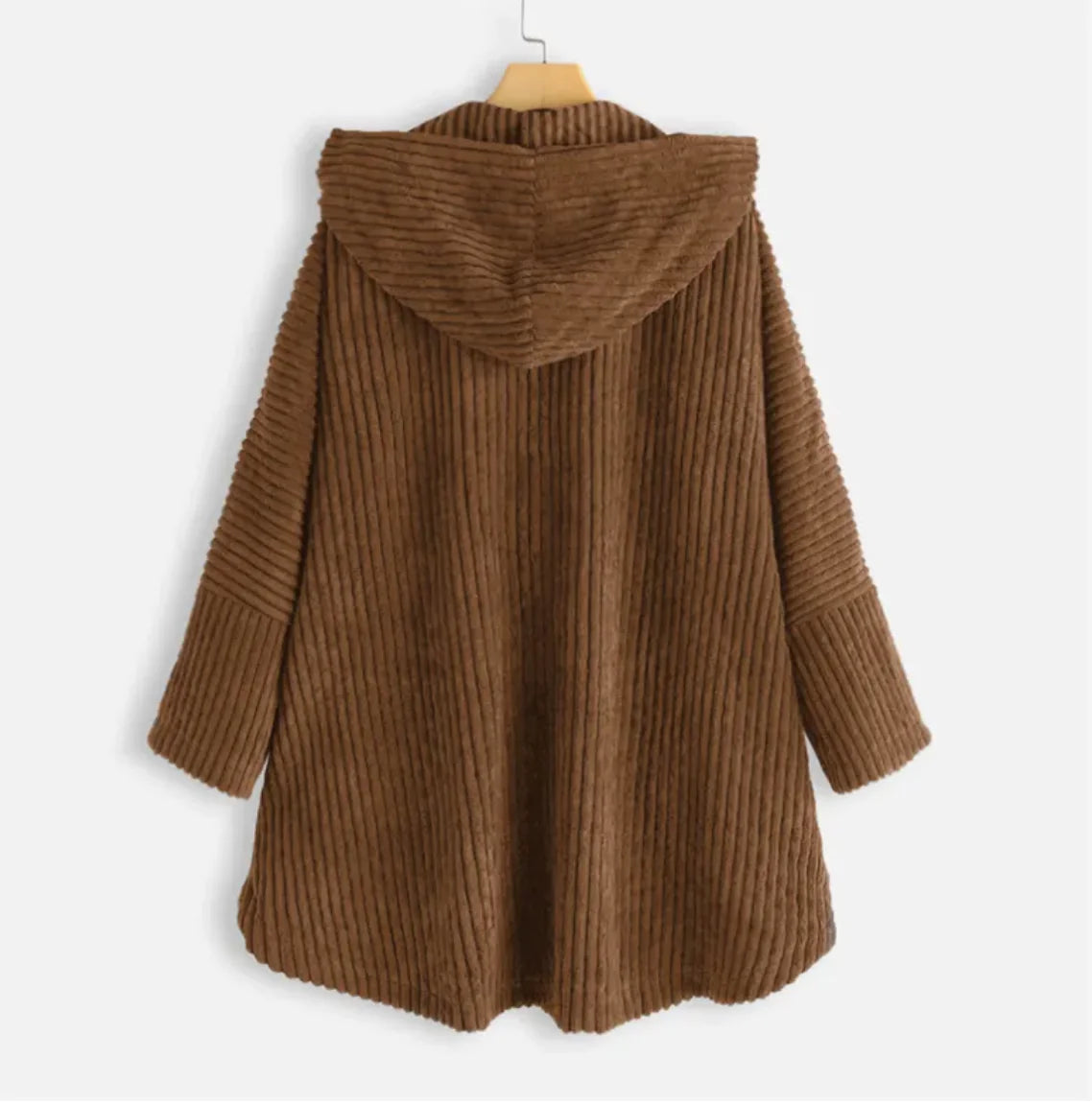 Loose Plus Size Retro Corduroy Coat – New Style