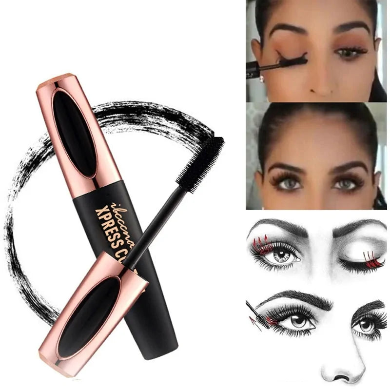 New 4D Silk Fiber Waterproof Mascara for Eyelashes